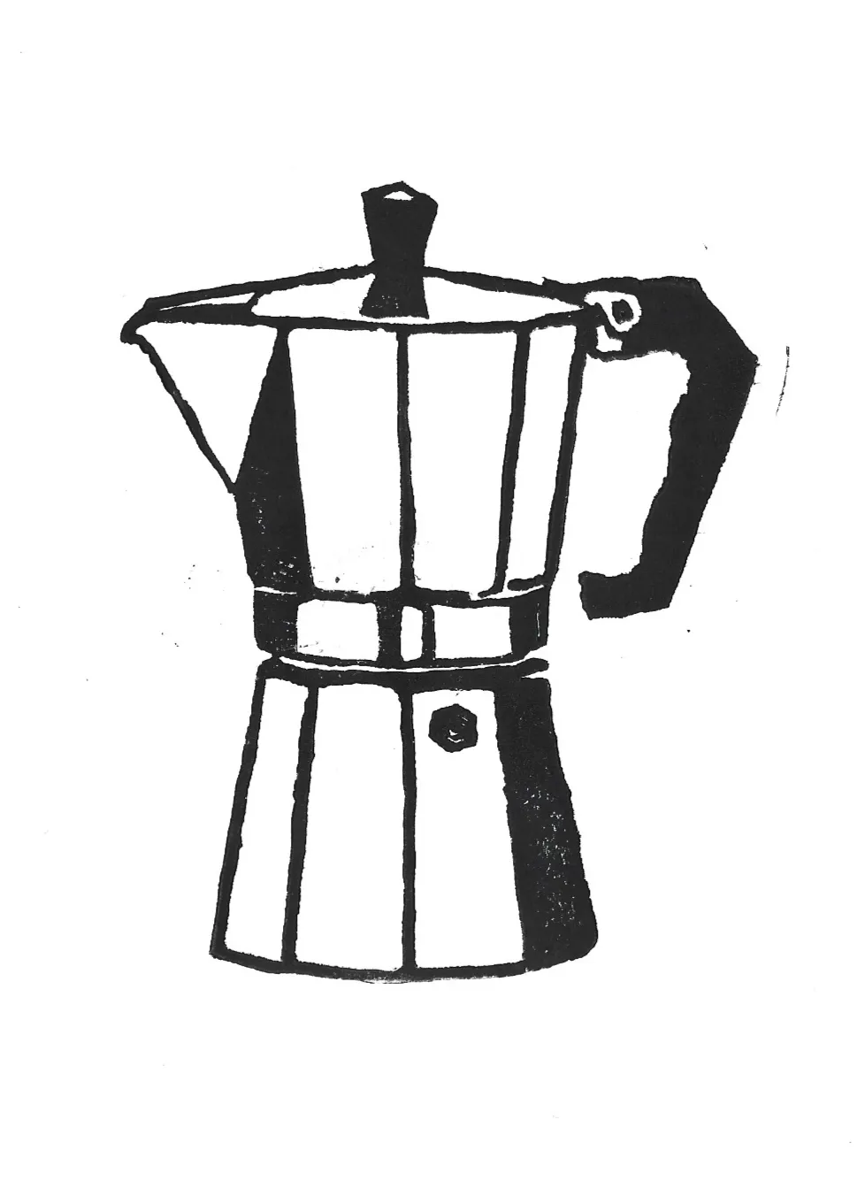 Mocha stamp print