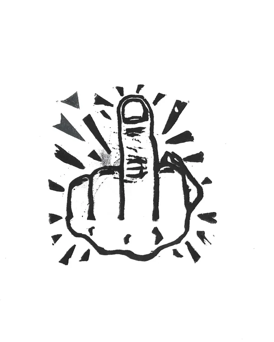 Finger stamp print