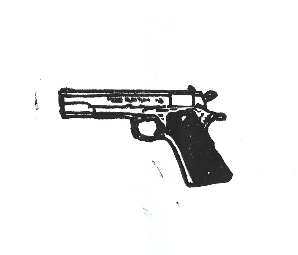 Gun stamp print