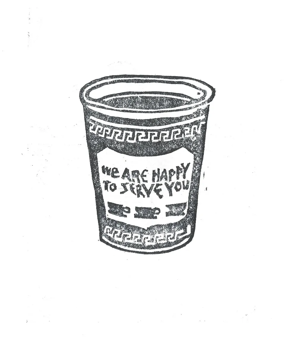 Cup stamp print
