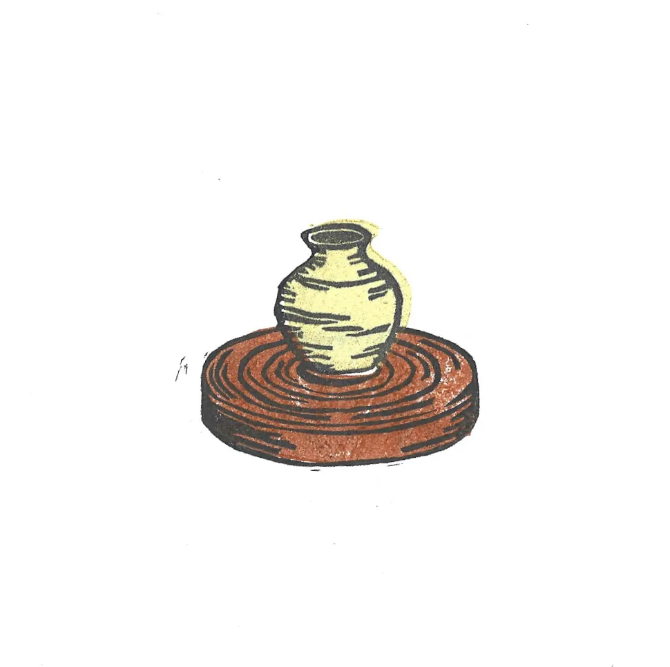 Potery stamp print