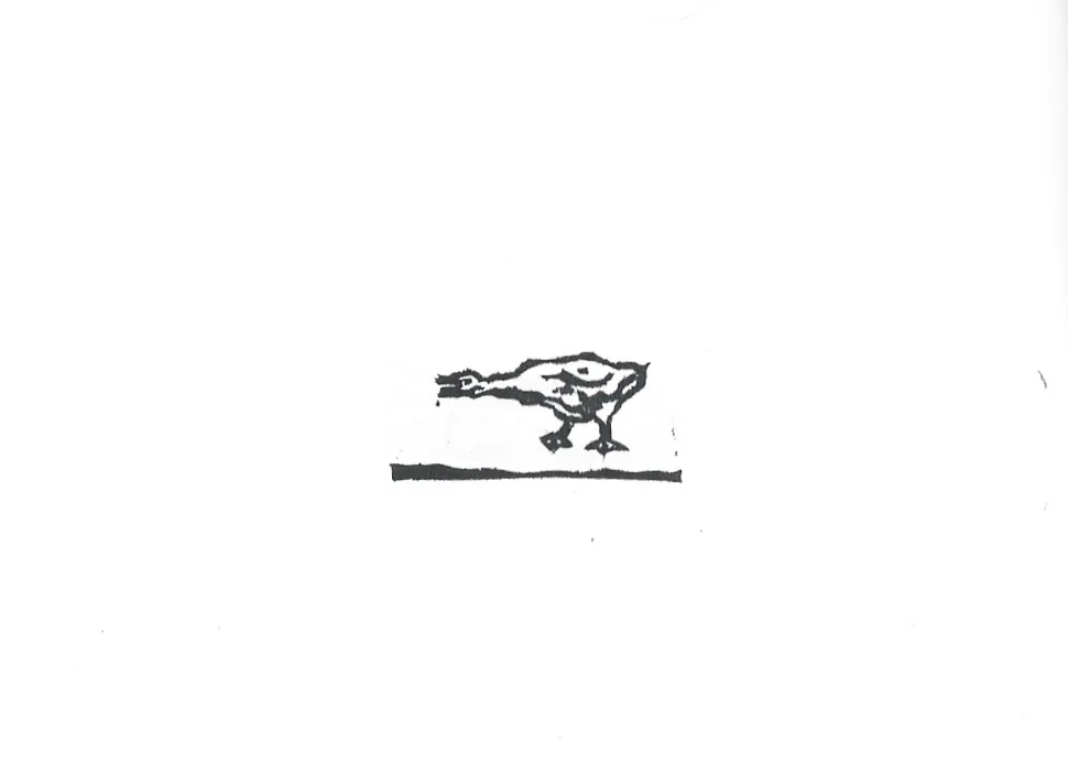 Goose stamp print