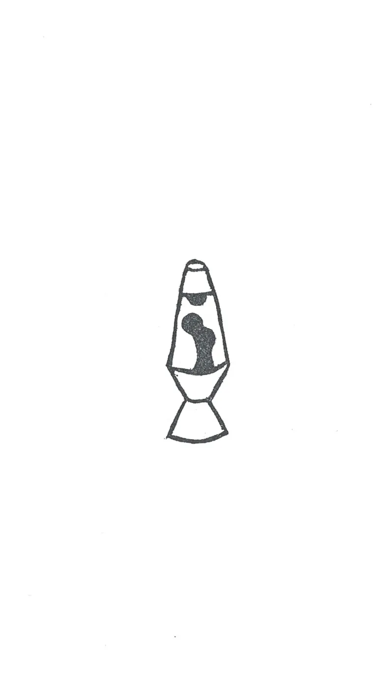 Lava Lamp stamp print